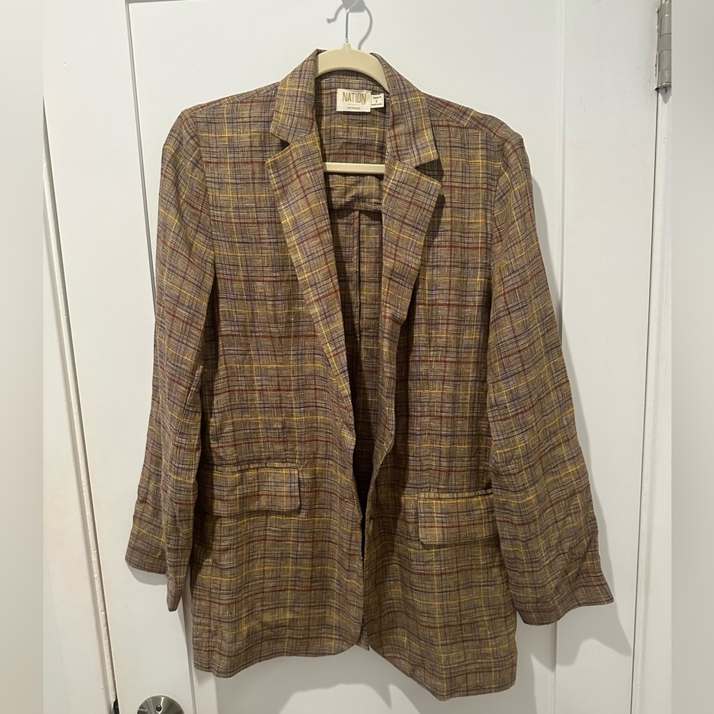 Nation Los Angeles Linen Oversized Blazer - Size Small - Never Worn
